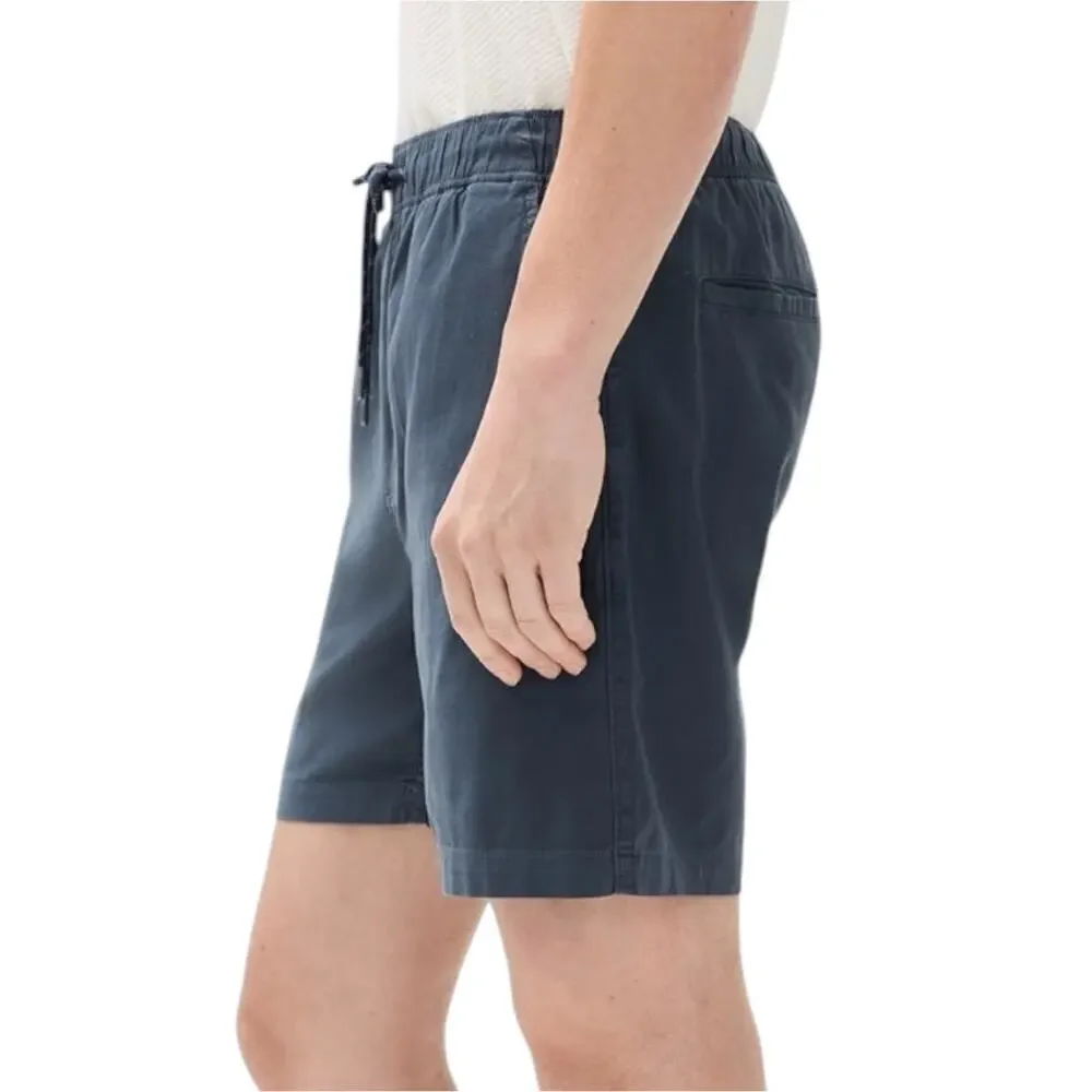 Faherty Men’s Size S Navy Blue Nights  Flat Front Essential Drawstring 6” Shorts